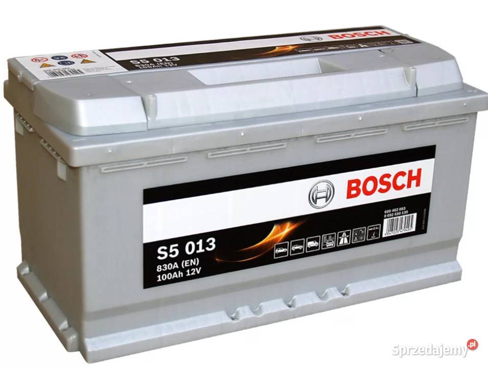 Akumulator Bosch 100Ah 830A EN S5013 PRAWY PLUS pomorskie Starogard Gdański