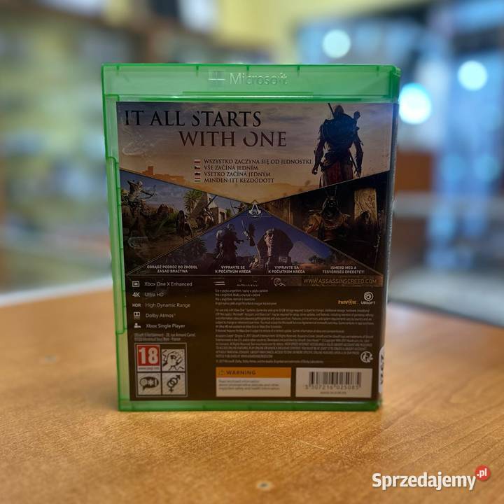 Gra na Xbox One Assassins Creed Origins warmińsko-mazurskie Elbląg