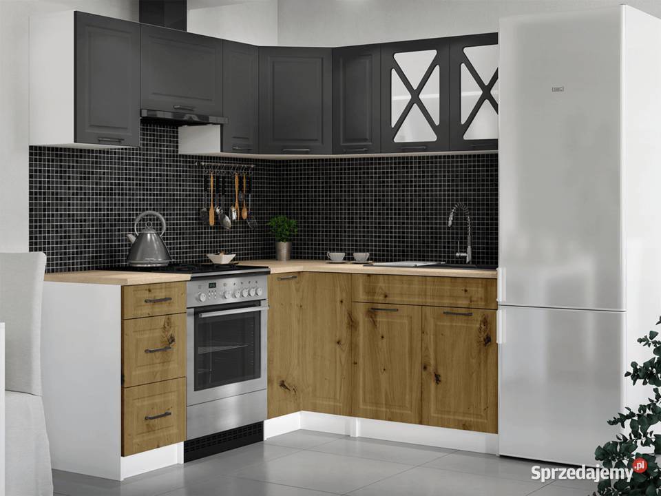 Kuchnia narożna ASTRID BIAŁY MAT POPIEL MAT małopolskie