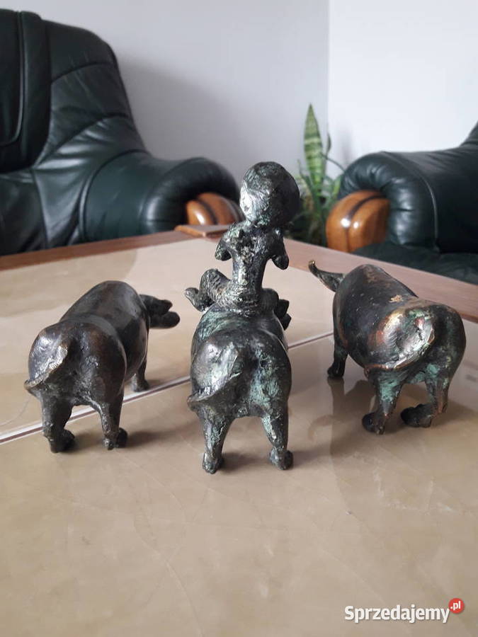 antyczne figurki z brązu Chiny dynastia Qingów Janów Lubelski sprzedam
