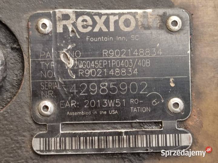 Pompa hydrauliczna R992000123 Rexroth Wilkowo sprzedam