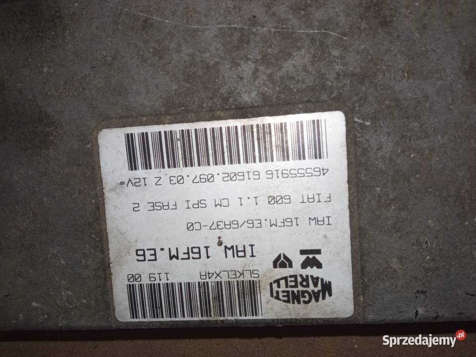 Fiat Seicento 11 SPI komputer IWA16FME6 osobowe