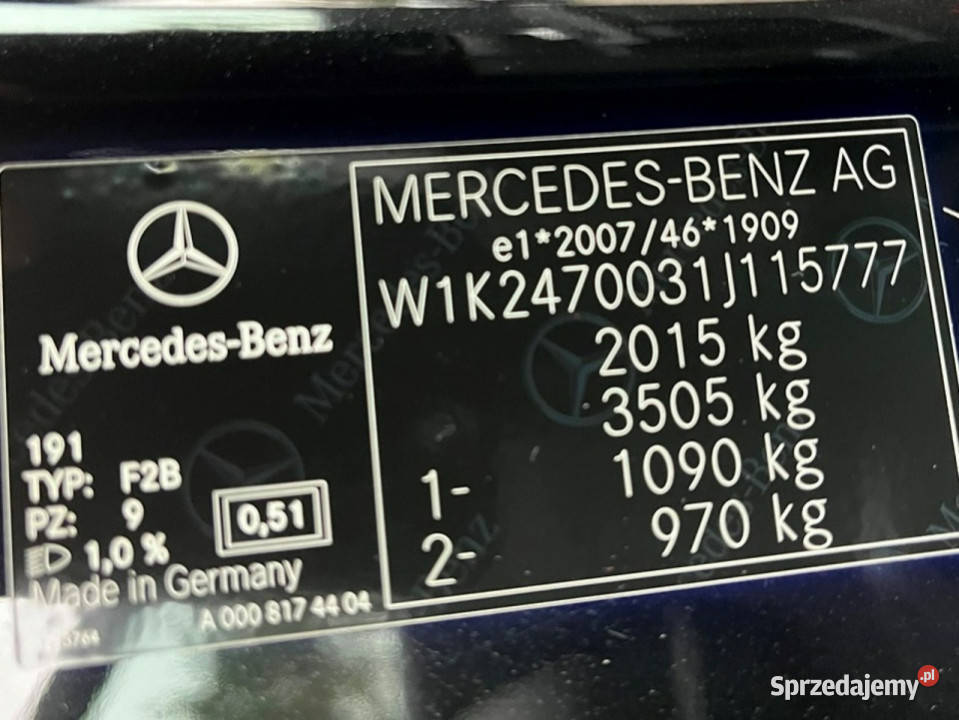 Mercedes B 180 Automat Kamery Nawigacja mazowieckie Lipówki sprzedam