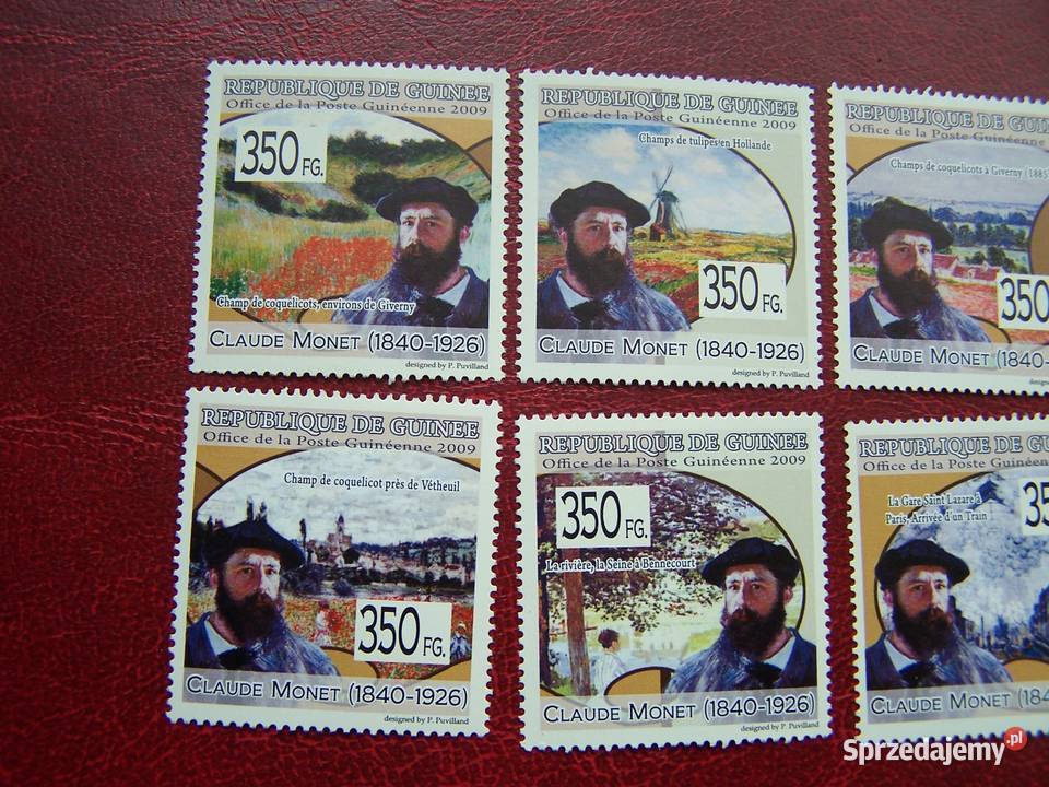Gwinea 2009 MNH Sztuka Malarstwo Claude Monet śląskie Tychy sprzedam
