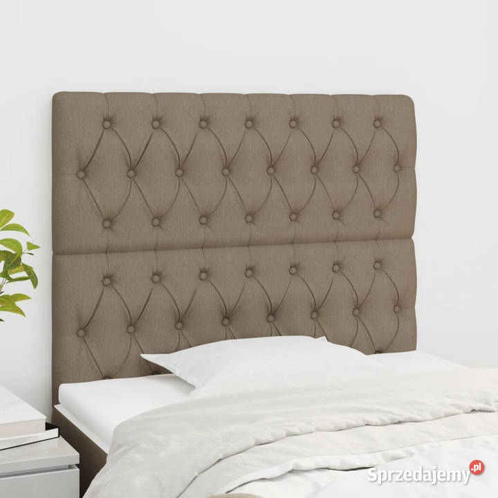 Zagłówki do łóżka 2 taupe 100x7x7888 tkanina Warszawa