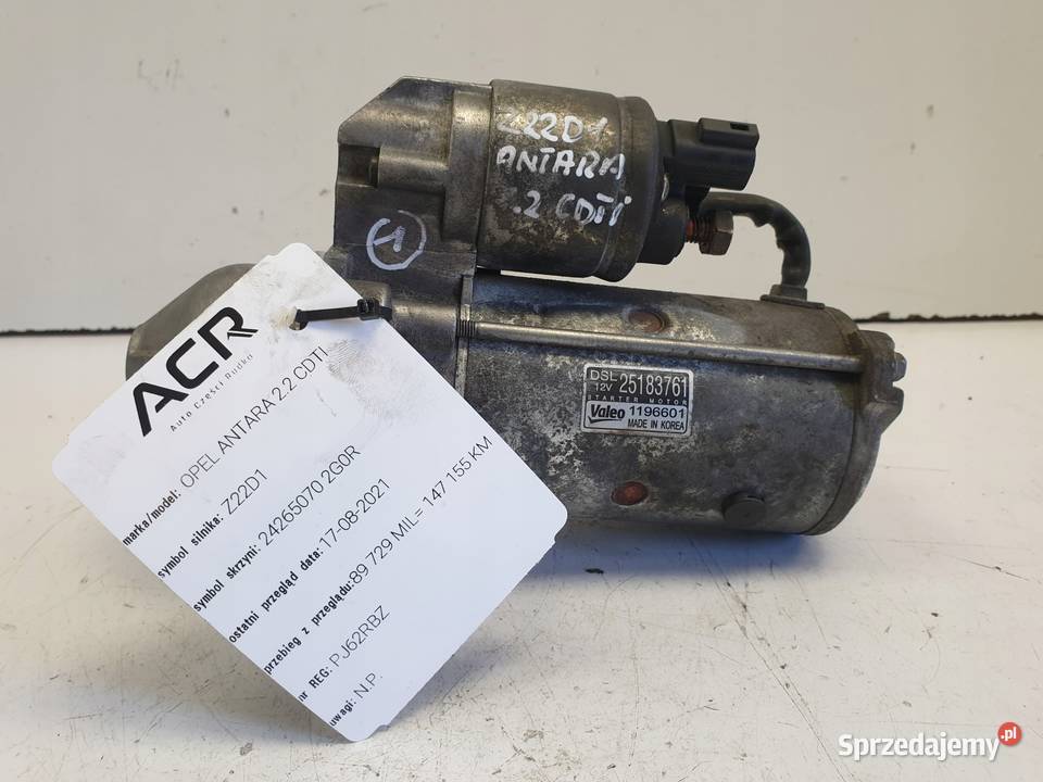 ROZRUSZNIK Opel Antara 22 CDTI ROZRUSZNIK Rudka