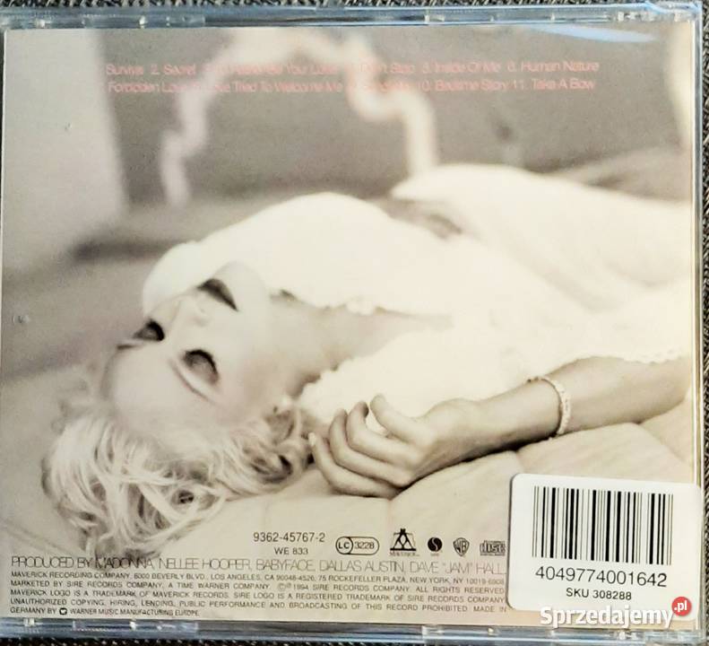 Sprzedam Album CD Madonna Bedtime Stories CD śląskie Katowice sprzedam