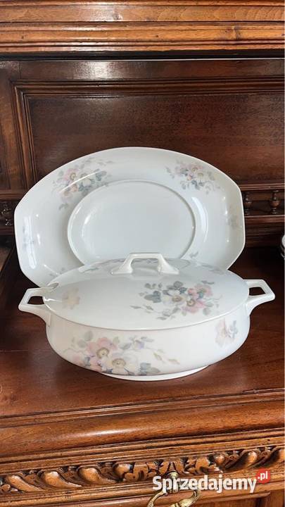 Waza Rosenthal z tacą Syg Thomas Bavaria Lata Gdańsk