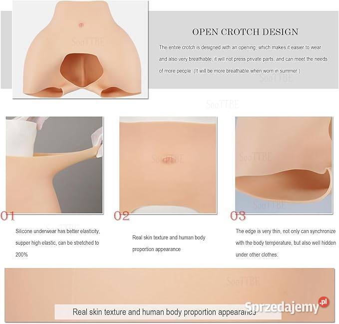 silikonowe majtki do podnoszenia bioder z Zamość