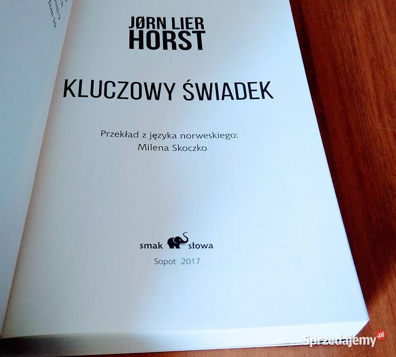 Kluczowy świadek Jrn Lier Horst Proza i poezja Gdańsk