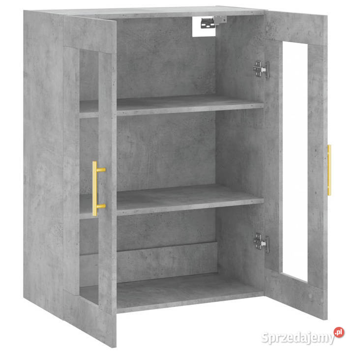 Szafka wisząca szarość betonu 695x34x90 WM828472 Warszawa