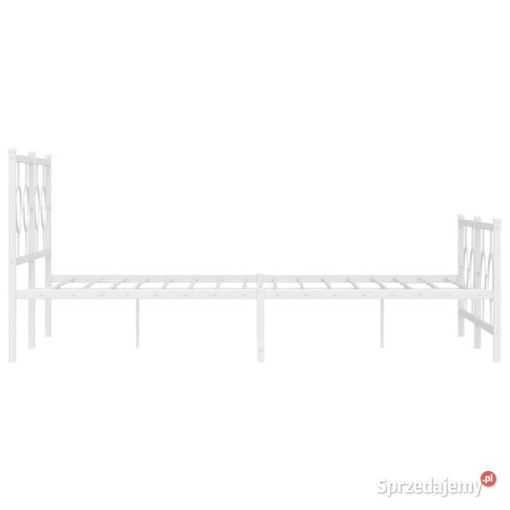 Łóżko Metalowe Białe Rama Łóżka Ze Stelażem mazowieckie sprzedam