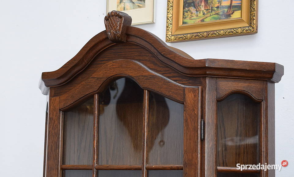 Witrynka wisząca dębowa witryna szafka wysyłam Świdnica