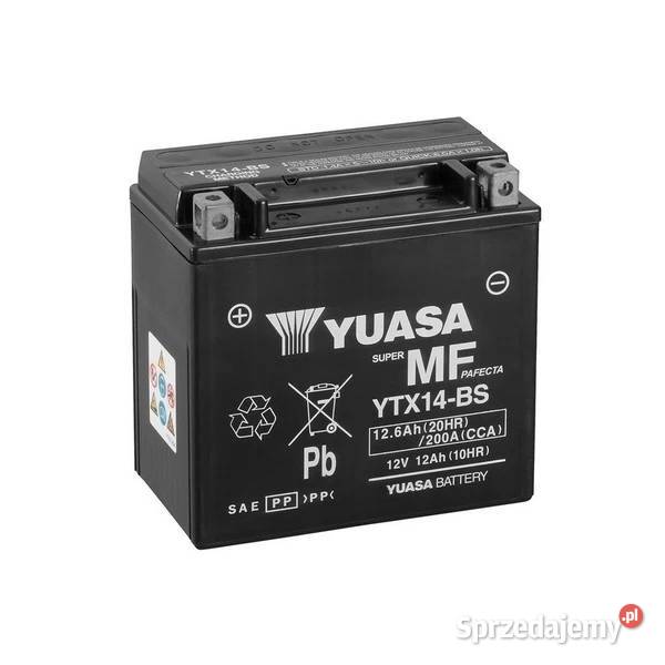 Akumulator motocyklowy 126Ah 200A YUASA YTX14BS Poznań