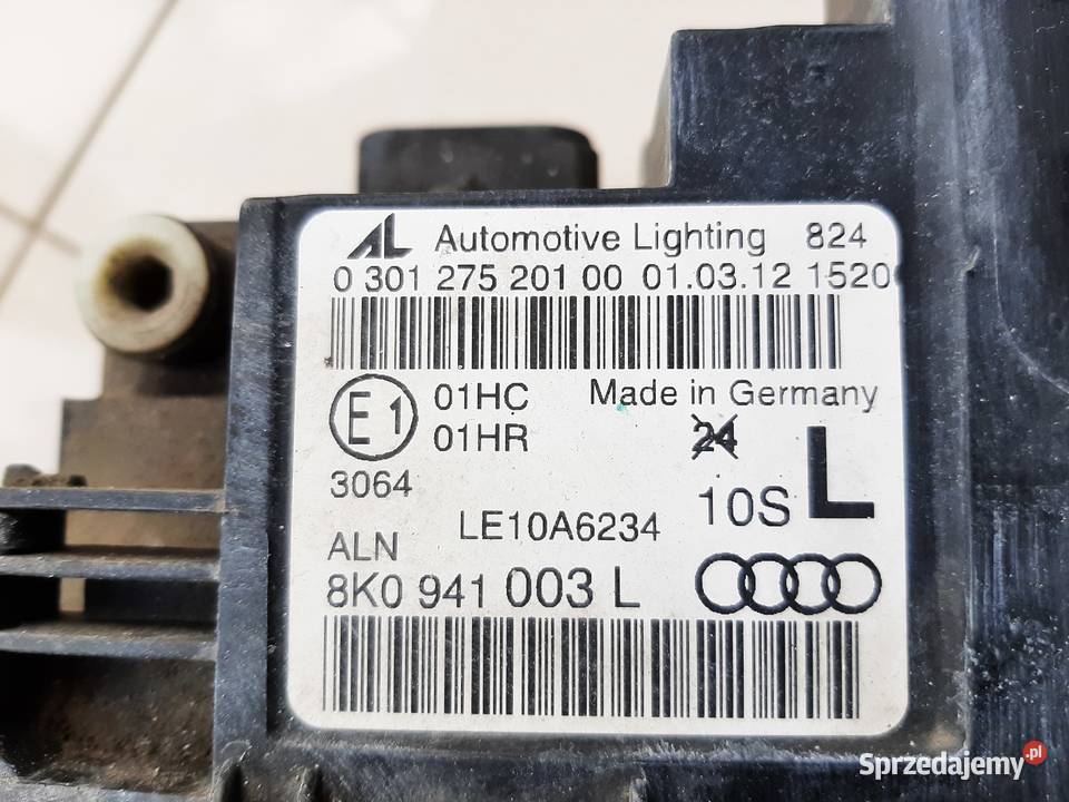 Lampa kompletna AUDI A4 B8 LIFT przód lewa wielkopolskie Poznań sprzedam