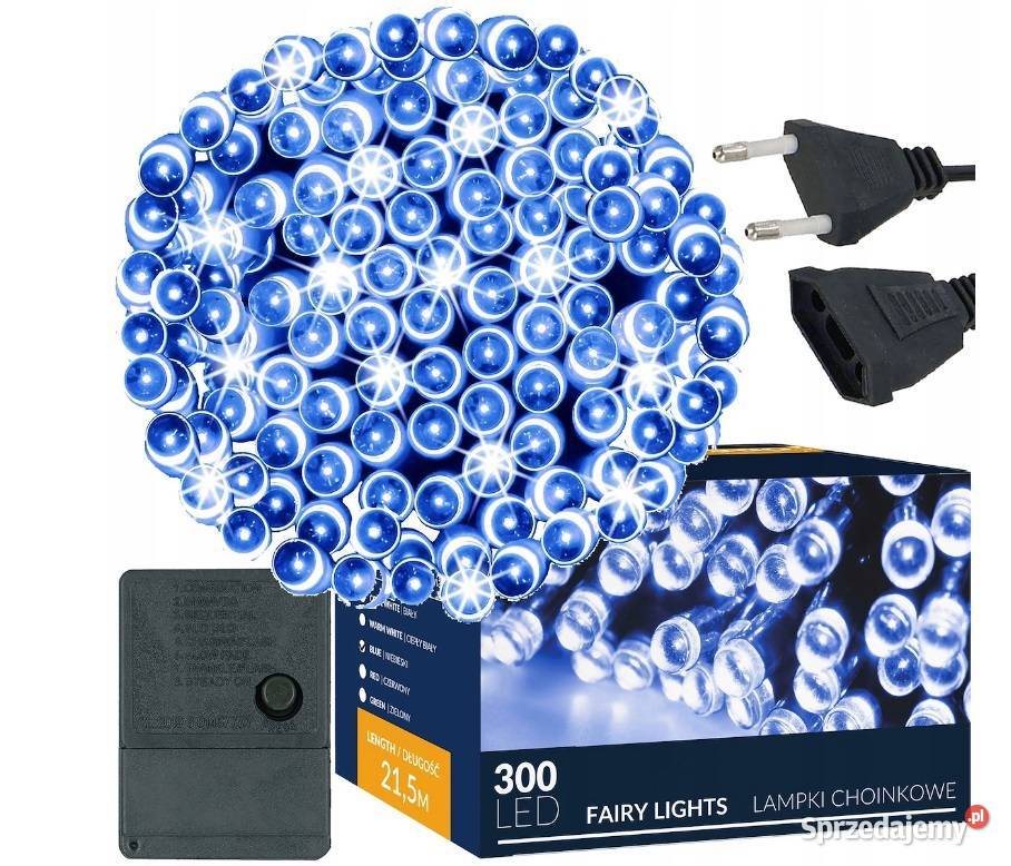 LAMPKI 300LED NA CHOINKĘ ZEWWEW NIEBIESKIE 215M Poznań sprzedam