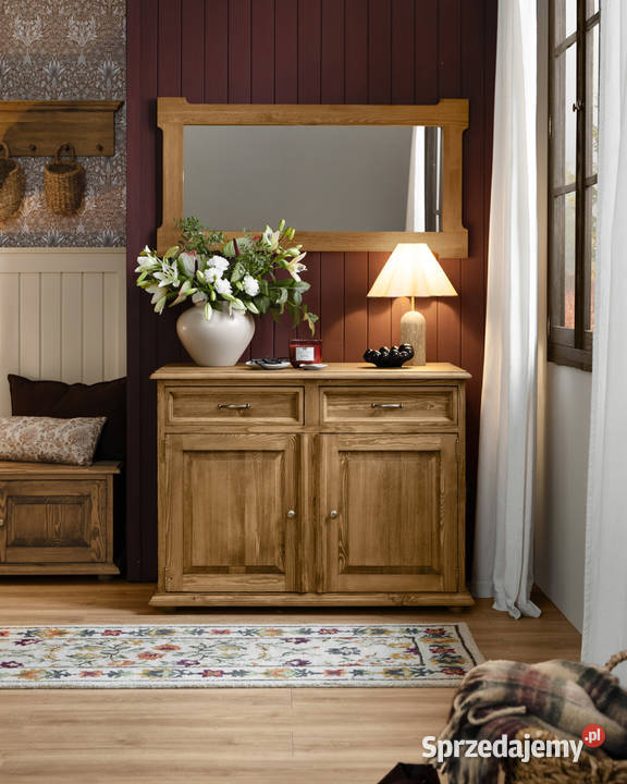 Woskowana komoda drewniana COM 102 małopolskie Maków Podhalański