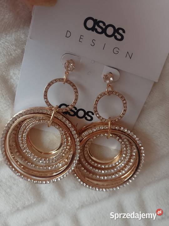 ASOS Długie bogato zdobione kolczyki koła z sprzedam