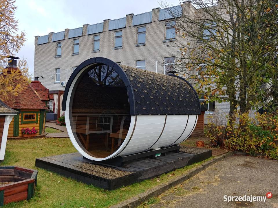 Sauna beczka sauna ogrodowa ruska bania 3 metry Płock