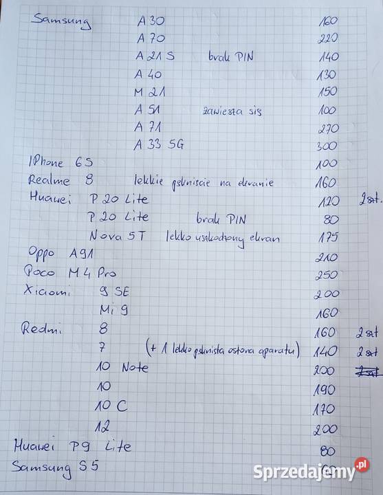 Smartfony używane różne modele Telefony i Akcesoria śląskie Gliwice