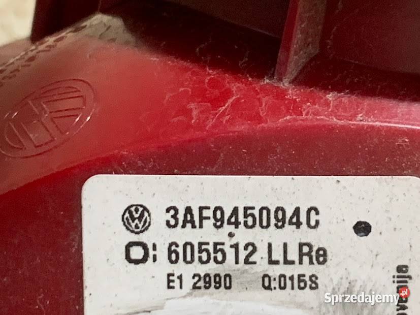 Lampa tył prawa 3AF945094C Vw Passat B7 Kombi 10 Lampy tylne Barwałd Dolny sprzedam