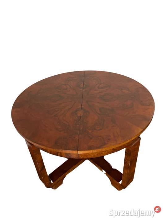 ORYGINALNY STÓŁ KULA ART DECO I KOMPLET 6 Antyki Warszawa