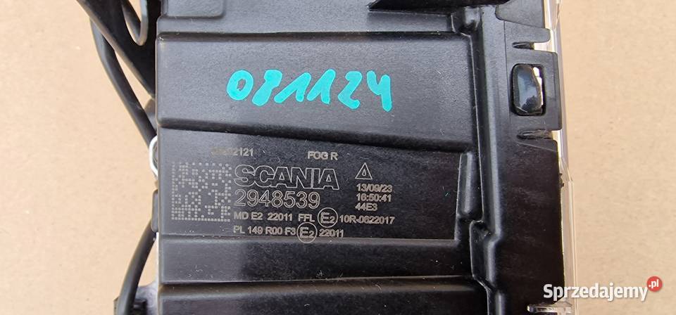 SCANIA R S HALOGEN PRAWY MOCOWANIE LAMPA lubuskie Bieleń