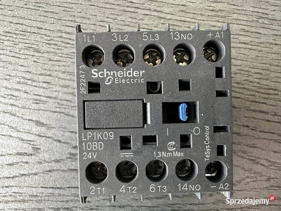 Stycznik mocy 9A 3P 24V DC 1Z 0R LP1K0910BD Dom i Ogród