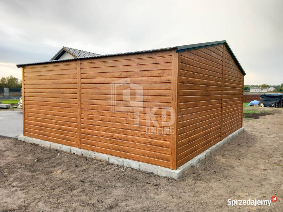 Garaż Blaszany 6x5 Brama okno PCV drzwi TKD115