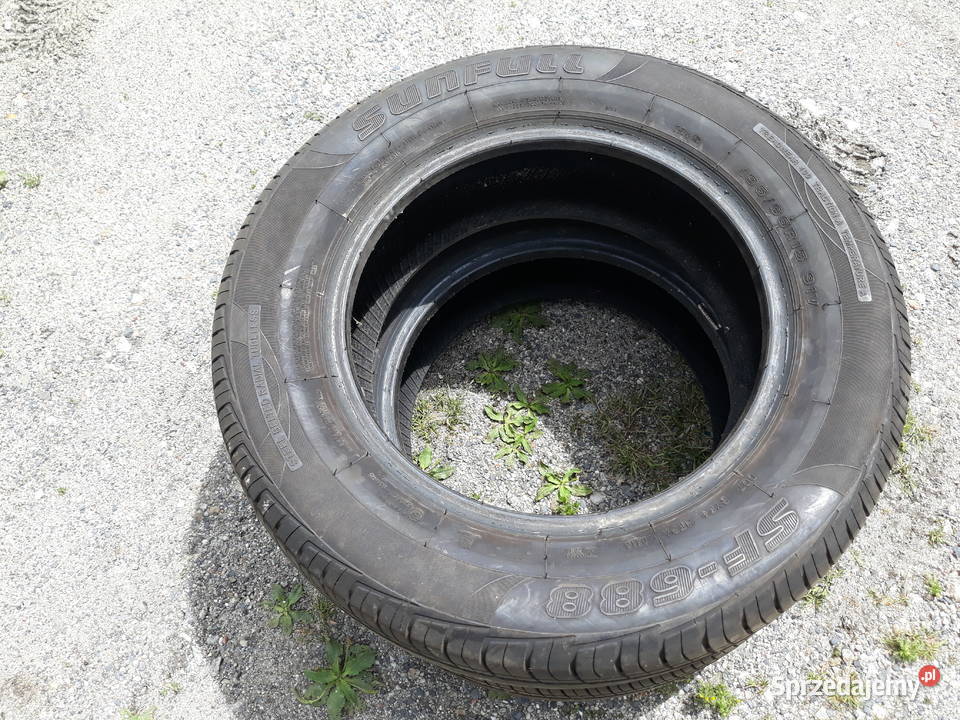 Opony letnie 19565r15 mało używane 195 Strzegom sprzedam