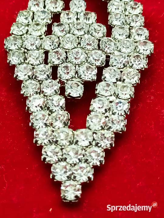 Broszka błyszcząca pięknymi diamencikami Zamość