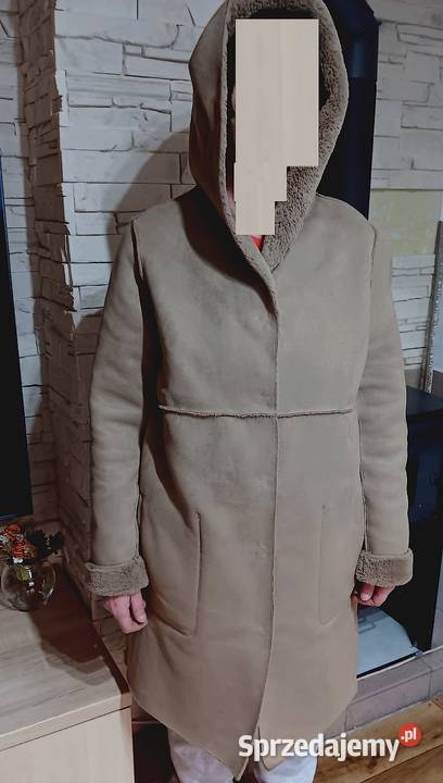 ZARA Damskie Beżowe Futerko Dwustronne Opole sprzedam