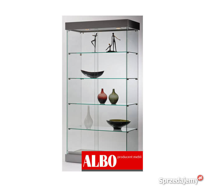 Gablota szklana witryna gablota do sklepu biura Olsztyn