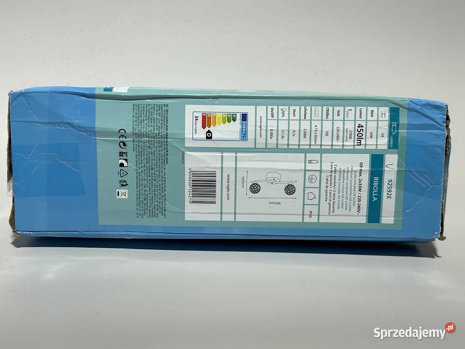 Skandynawska lampa sufitowa RIBOLLA 92592 EGLO Sanok