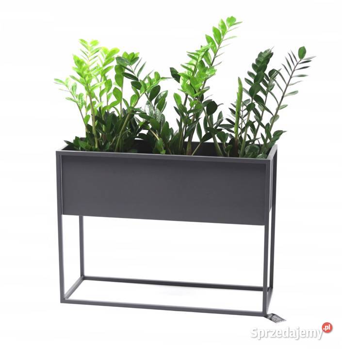 Kwietnik Metalowy Stojak Donica 60x80x30 Dekoracje i ozdoby Sobienie-Jeziory