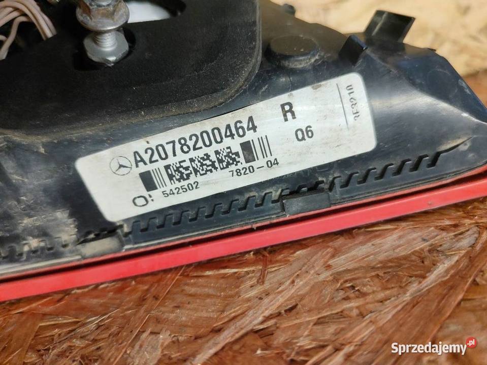 Lampa Klapy Prawa Mercedes W207 W212 Coupe Pleszew