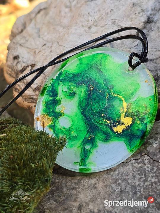 Naszyjnik Alchemia Lasu żywica epoksydowa Rzeszów