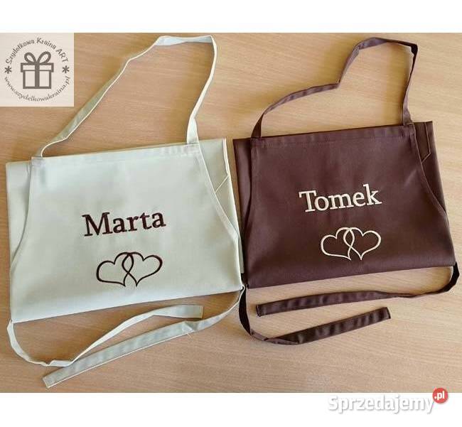 Prezent CIOCI WUJKA fartuch z NAPIS IMIĘ Toruń
