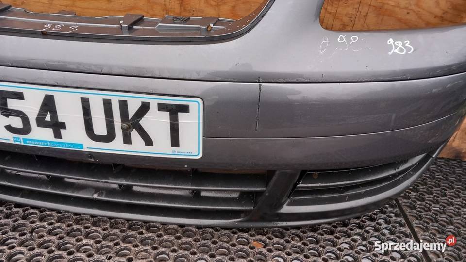 VW TOURAN I ZDERZAK PRZÓD LA7T HALOGEN Zbierkowo