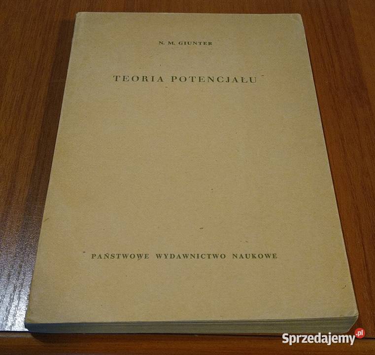 Teoria potencjału N M Giunter fizyka, astronomia Gdańsk