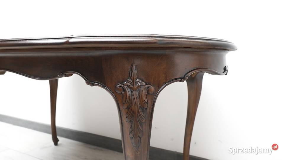 Stylowa ława Ludwik renowacji Jerka