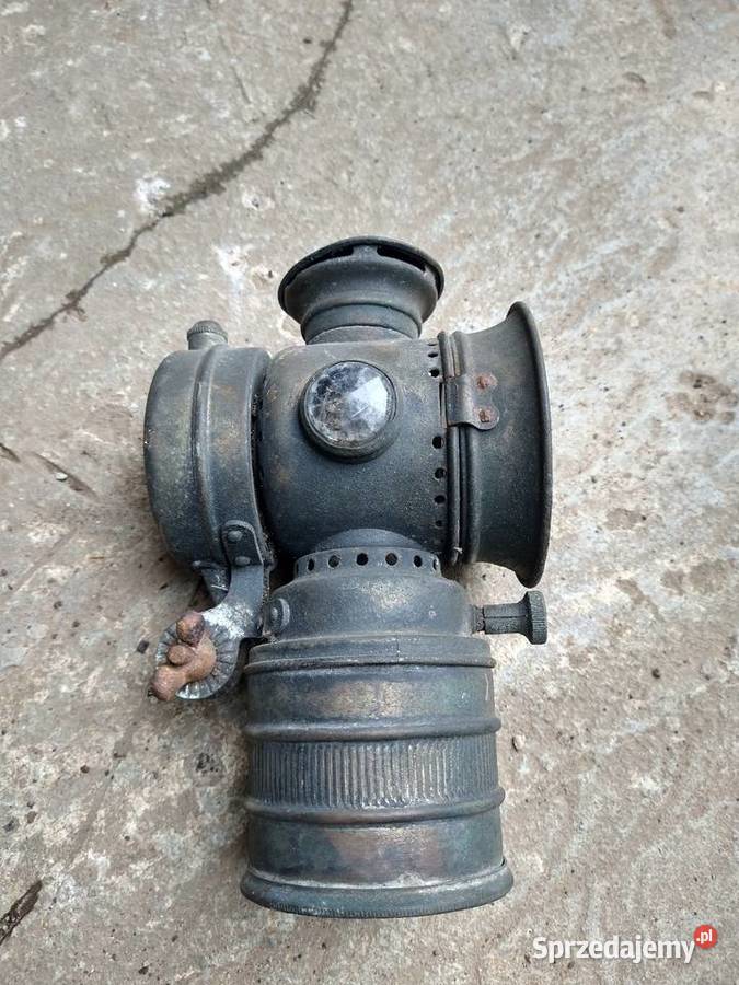 Zabytkowa lampa rowerowa karbidowa duża Ostrowiec Świętokrzyski sprzedam