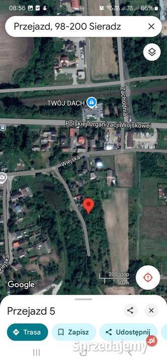 Działka Przejazd Sieradz 30a budowlana
