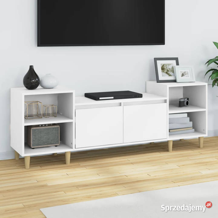 Szafka pod TV biała 80x36x50 materiał Warszawa