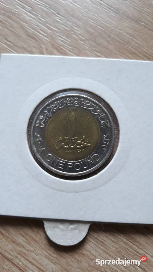 1 Funt Egipt 2007 r UNC Numizmatyka Numizmatyka Konin
