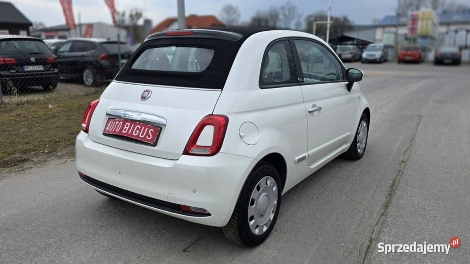 Fiat 500 ledy super stan zarejestrowany biała czujnik parkowania Lębork sprzedam