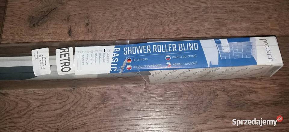 Roleta prysznicowa ŁAZIENKOWA ZASŁONKA 80x240 Złotniki Kujawskie