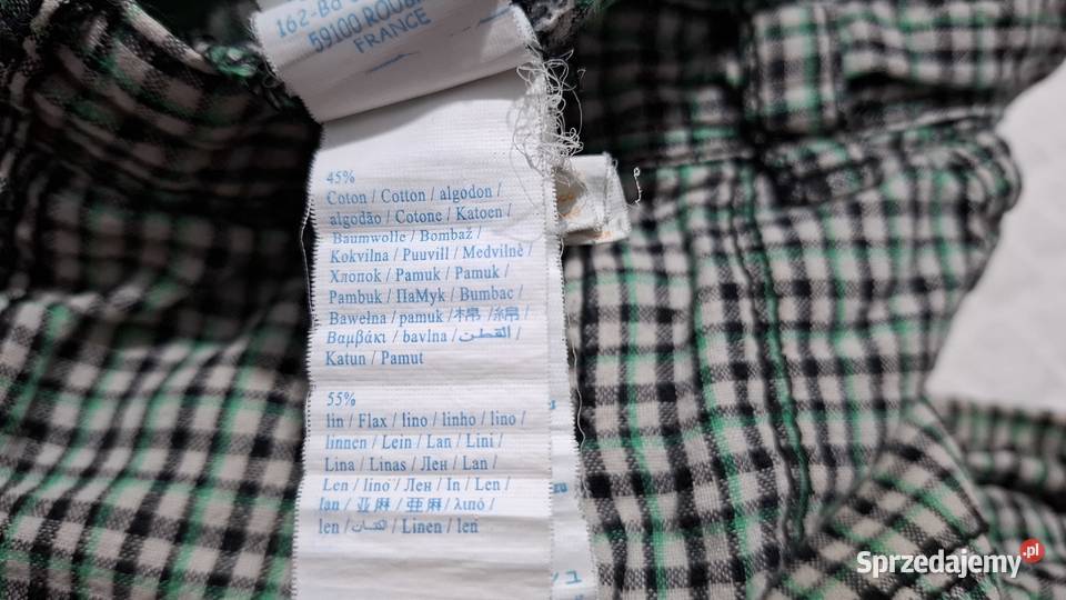 Krótkie spodenki chłopięce w kratkę Okaidi 114 6