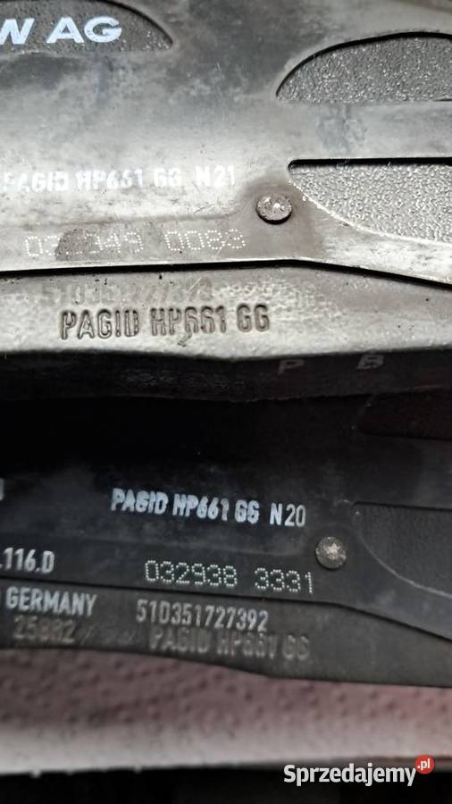 Akebono 370mm klocki przód audi Klocki hamulcowe Radlin