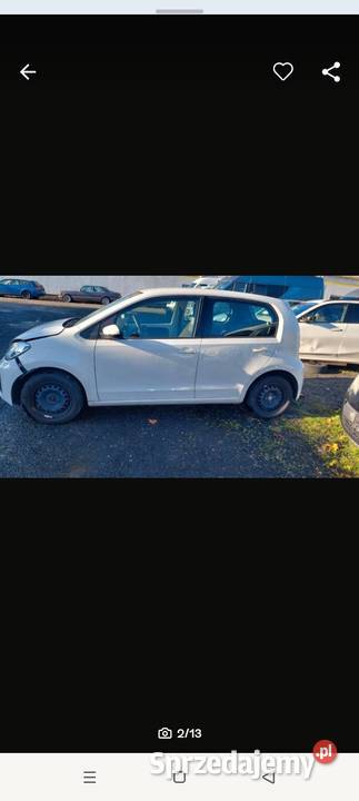 VW up 2019 uszkodzony pali jezdzi Rzgów Drugi